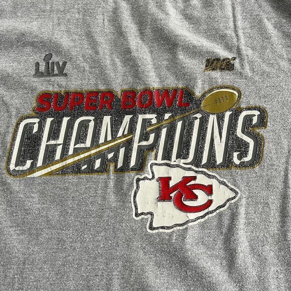 Fanatics Kansas City Chiefs Super Bowl Champions Tee Shirt Men's Medium - Picture 2 of 8